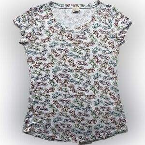 Cupio Bicycle Print T-Shirt